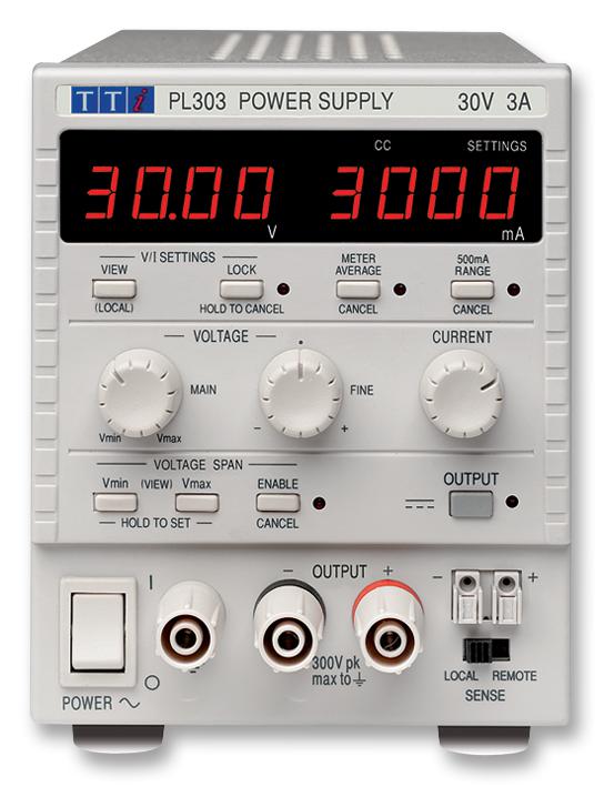 PL303 POWER SUPPLY, 1CH, 30V, 3A, ADJUSTABLE AIM-TTI INSTRUMENTS