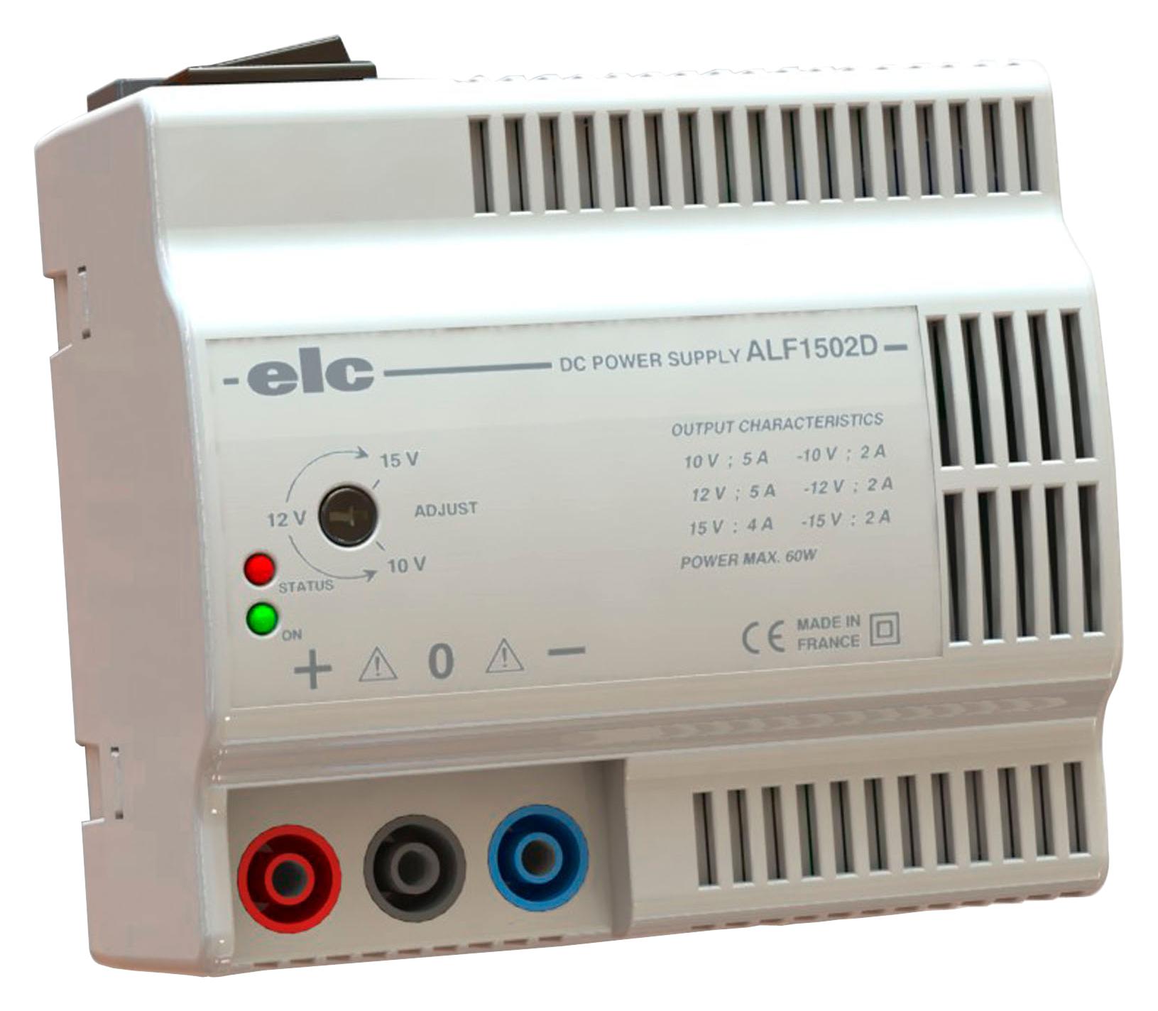 ALF1502D POWER SUPPLY, 1CH, 15V, 4A, ADJUSTABLE ELC