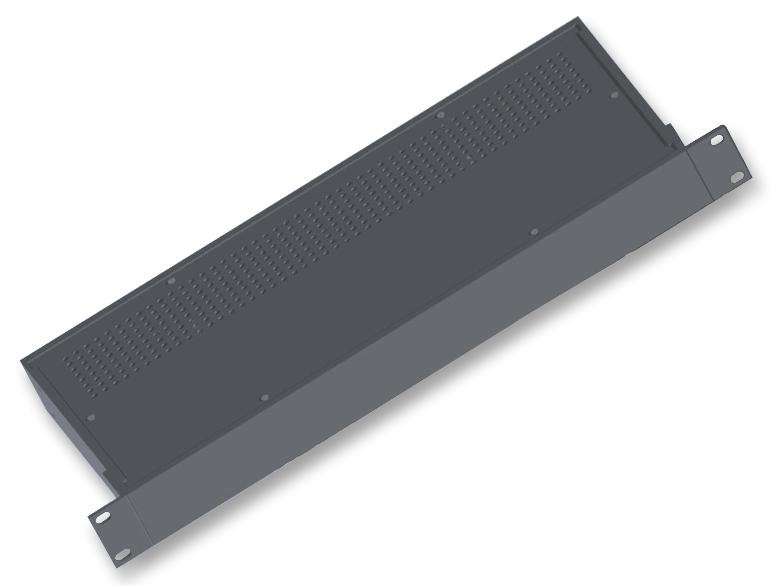 RM1U1918SBK CASE, 19", BLACK, 1U, D457MM HAMMOND