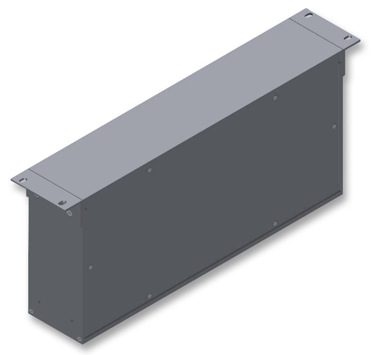 RM2U1908SBK CASE, 19", BLACK, 2U, D203MM HAMMOND