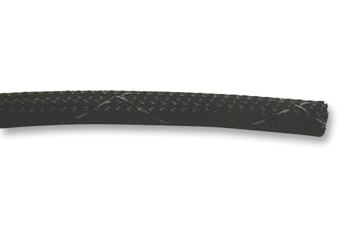 GRP1101/4 BK005 SLEEVING, BRAID, BLK, 3.18MM, 30.5M ALPHA WIRE