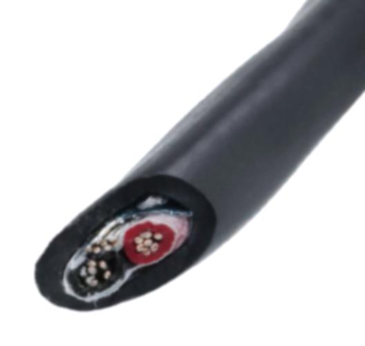 2461C BK005 CABLE, 22AWG, 2 CORE, BLACK, 30.5M ALPHA WIRE