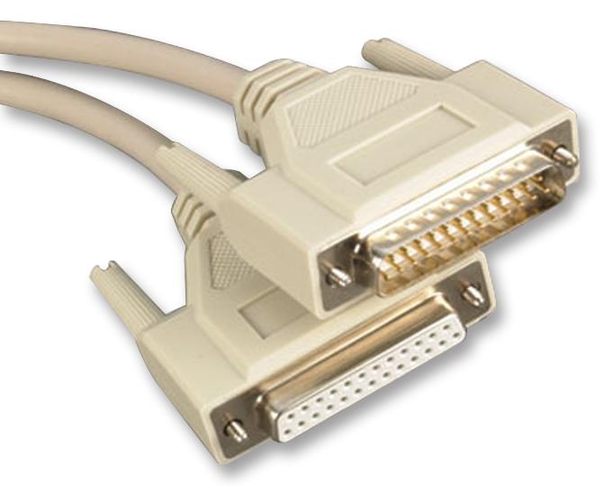 1135 LEAD, RS232 25W D PLG-SKT, 3M VIDEK