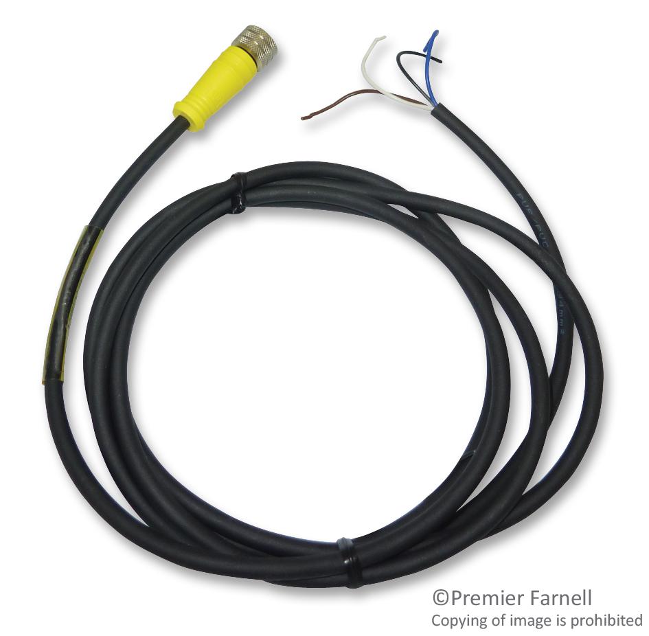 804000P03M020 LEAD, M12, 4WAY, 2M, PUR MOLEX