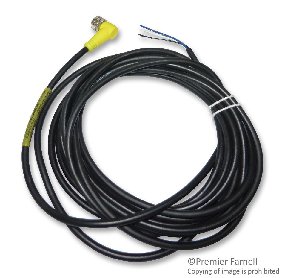 804001P03M050 LEAD, M12, 4WAY, 5M, R/A, PUR MOLEX