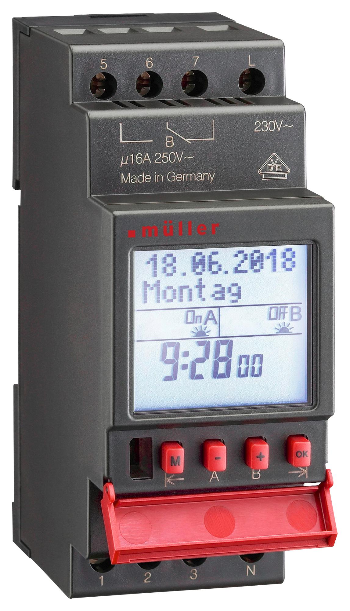 SC28.23PRO ASTRO DIGITAL TIME SWITCH 2 CHANNEL MULLER