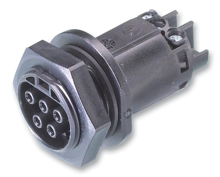 96.051.5053.1 SOCKET, 5POLE, 20A, APPLIANCE, M25 WIELAND ELECTRIC