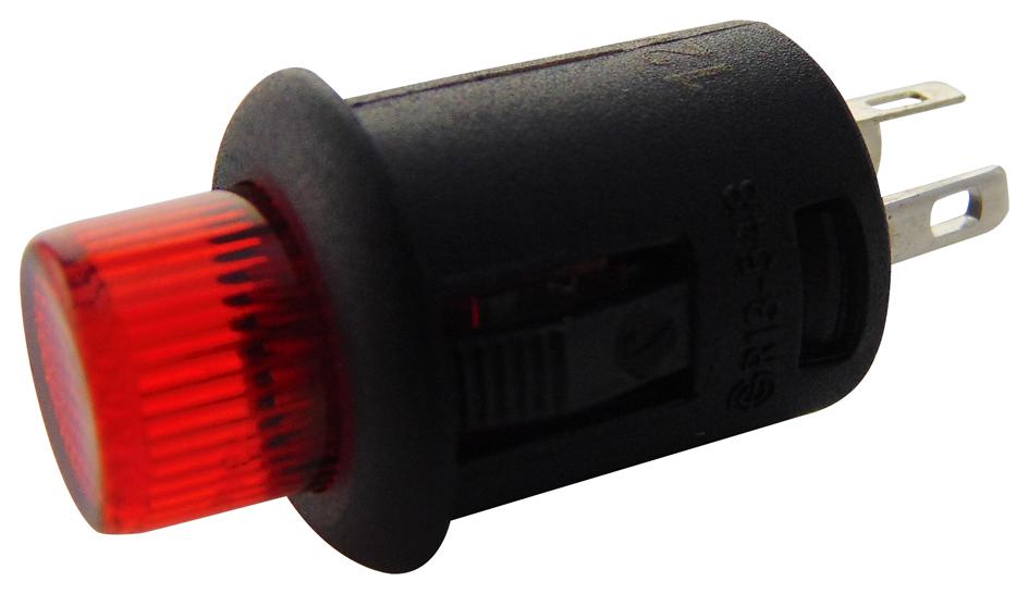 R13-548CL-05-BR SWITCH, PUSH BUTTON, SPST, MOM, RED MULTICOMP PRO