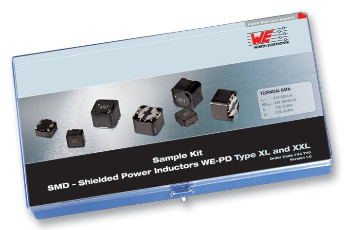 744770 INDUCTORS, ASSORTMENT, SMDLARGE WURTH ELEKTRONIK