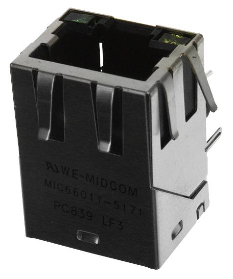 7499111121A JACK, MODULAR, RJ45, 1PORT, 8P8C WURTH ELEKTRONIK