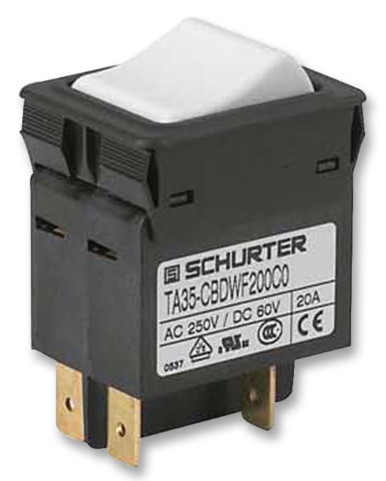 TA35-CBTWF030C0 CIRCUIT BREAKER, 2P, 3A SCHURTER