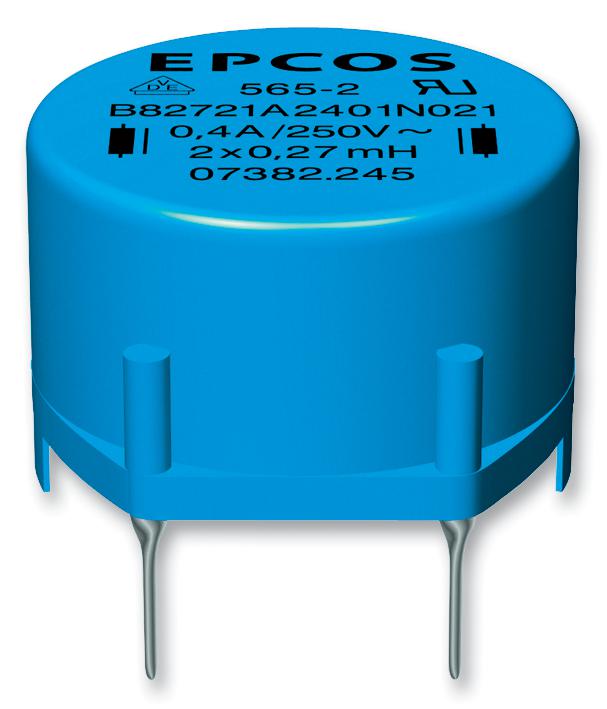 B82721A2501N001 CHOKE, RING CORE, DOUBLE, 18MH, 0.5A EPCOS