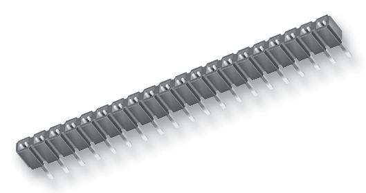 SLW-108-01-G-S RECEPTACLE, 2.54MM, SINGLE, 8WAY SAMTEC