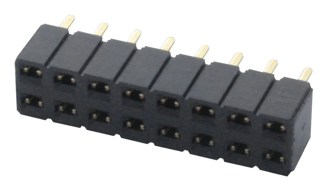 SLW-108-01-G-D RECEPTACLE, 2.54MM, DUAL, 16WAY SAMTEC