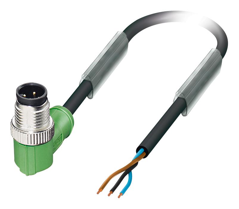 1668137 SENSOR CORD, 3P, M12 PLUG-FREE END, 1.5M PHOENIX CONTACT