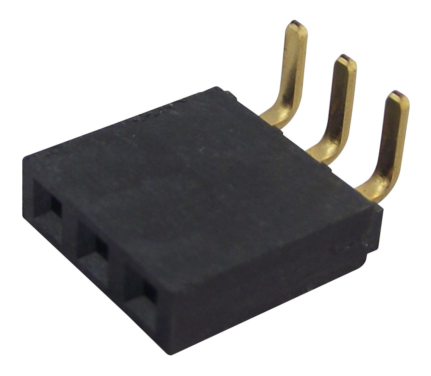 SSW-103-02-G-S-RA RECEPTACLE, 2.54MM, R/A SINGLE, 3WAY SAMTEC