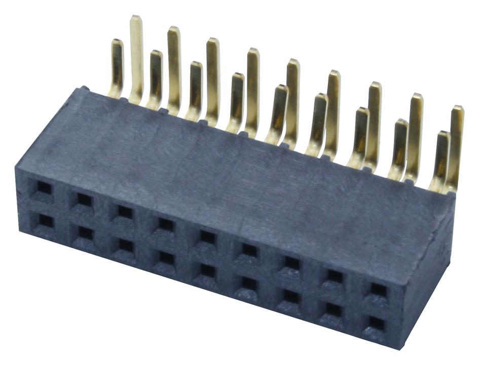 SSW-109-02-G-D-RA RECEPTACLE, 2.54MM, R/A DUAL, 18WAY SAMTEC