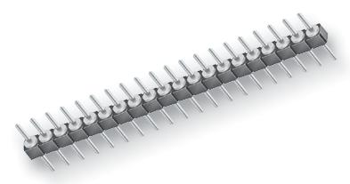 TS-106-G-A . HEADER, 2.54MM, PCB, 6WAY SAMTEC