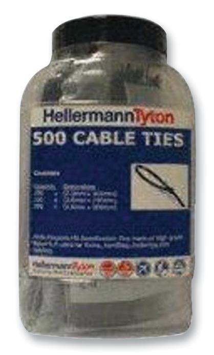 HTJAR1BK CABLE TIE KIT, BLACK, PK500 HELLERMANNTYTON