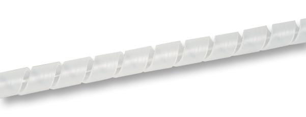161-41103 SLEEVING, SPIRAL, PE, 4MM, NAT, 5M HELLERMANNTYTON
