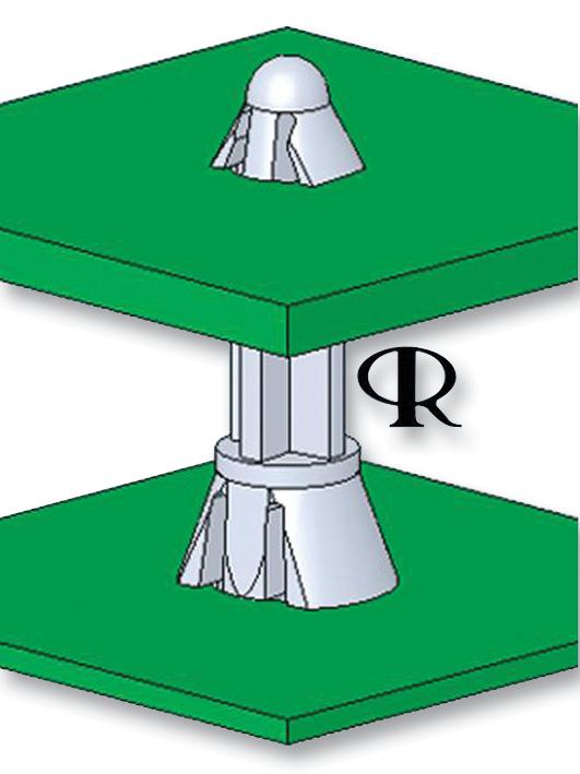 CRLCBSK-2-10-01 PCB SPACER SUPPORT, NYLON 6.6, 10MM, NAT ESSENTRA COMPONENTS