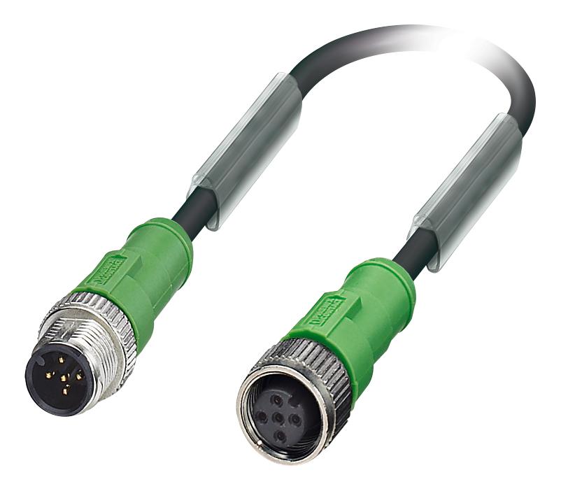 1681619 SENSOR CORD, 5P, M12 PLUG-M12 RCPT, 3M PHOENIX CONTACT