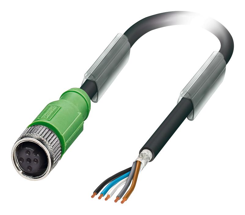 1682935 SENSOR CORD, 5P, M12 RCPT-FREE END, 1.5M PHOENIX CONTACT