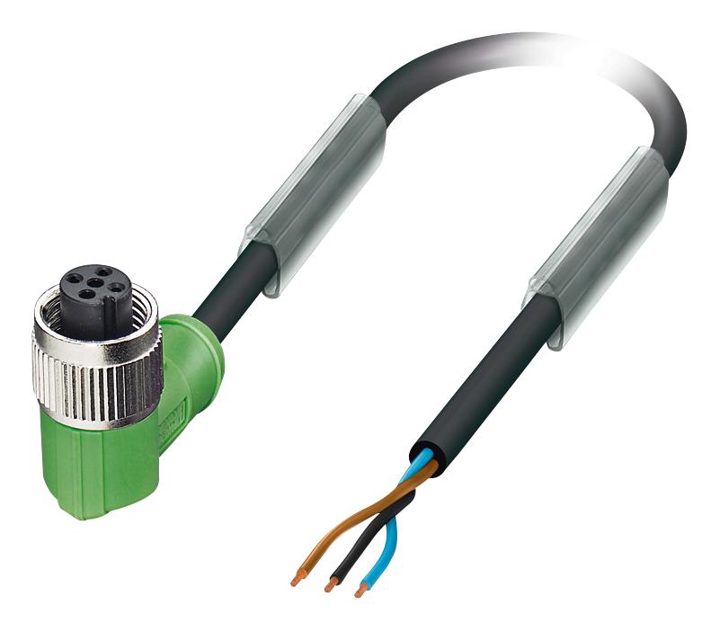 1694512 SENSOR CORD, 3P, M12 RCPT-FREE END, 3M PHOENIX CONTACT
