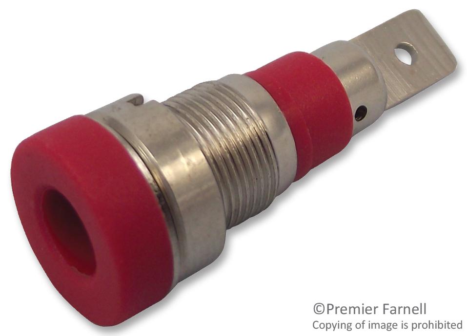24.241.1 SOCKET, 4MM, RED MULTICOMP