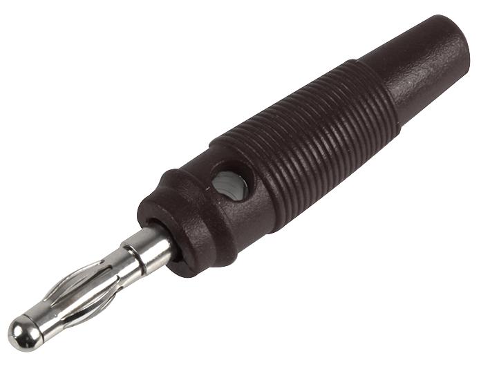 972518100 PLUG, 4MM, LAMINATED, BLACK, PK5 HIRSCHMANN TEST AND MEASUREMENT