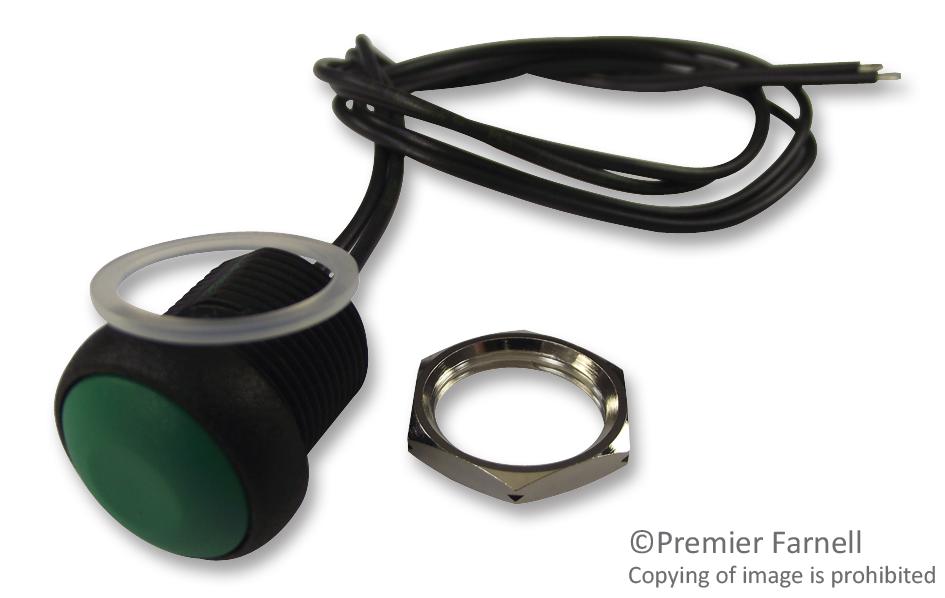 IRR3F432 SWITCH, NO, ROUND, GRN, IP67 APEM