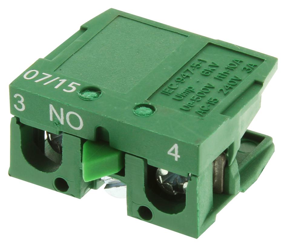 RAS-BCBNO 22MM SWITCHES N/O BLOCK MULTICOMP