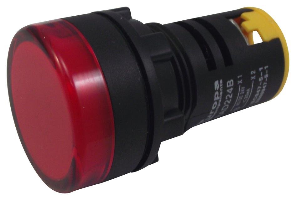 RAD224B 22MM SWITCHES LED PILOT RED 24V MULTICOMP