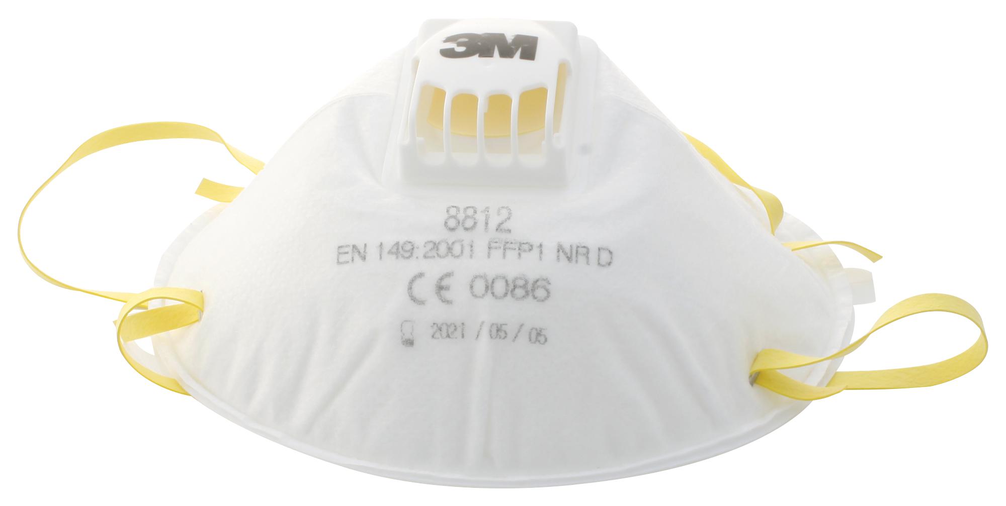 8812 P1 RESPIRATOR, PARTICULATE, 3M8812, PK10 3M