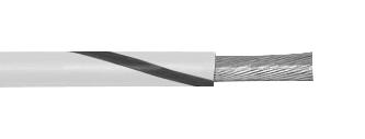 1857 WB005 HOOK-UP WIRE, 18AWG, WHT/BLK, 30M ALPHA WIRE