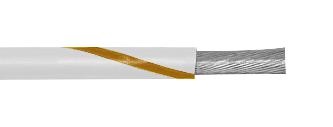 1854 WN001 HOOK-UP WIRE, 24AWG, WHITE/BROWN, 305M ALPHA WIRE