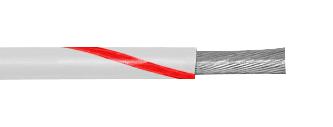 3051 WR001 WIRE, WH/RD, 22AWG, 7/30AWG, 304.8M ALPHA WIRE