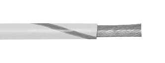 1854/19 WS001 HOOK-UP WIRE, 24AWG, WHT/GRY, 305M ALPHA WIRE