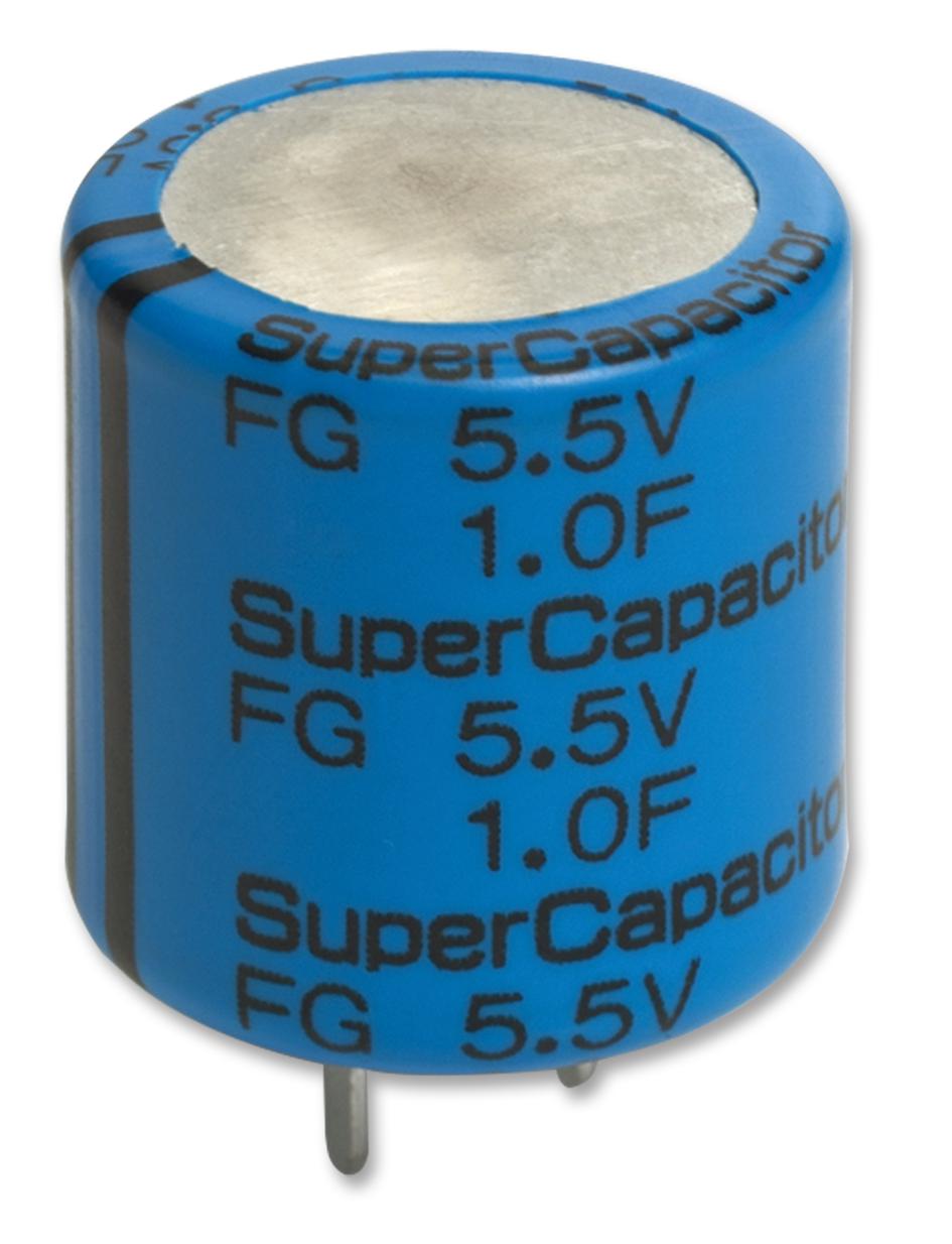 FG0H105ZF CAP, 1F, 5.5V, SUPER, RADIAL KEMET