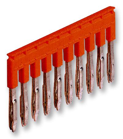 1SNK906310R0000 TERMINAL BLOCK, JUMPER BAR, 10 POLE, 6MM ENTRELEC - TE CONNECTIVITY