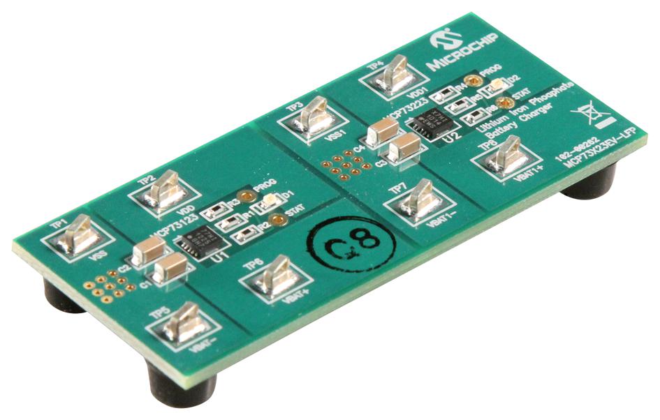 MCP73X23EV-LFP MCP73123, BATT CHARGER, EVAL BOARD MICROCHIP