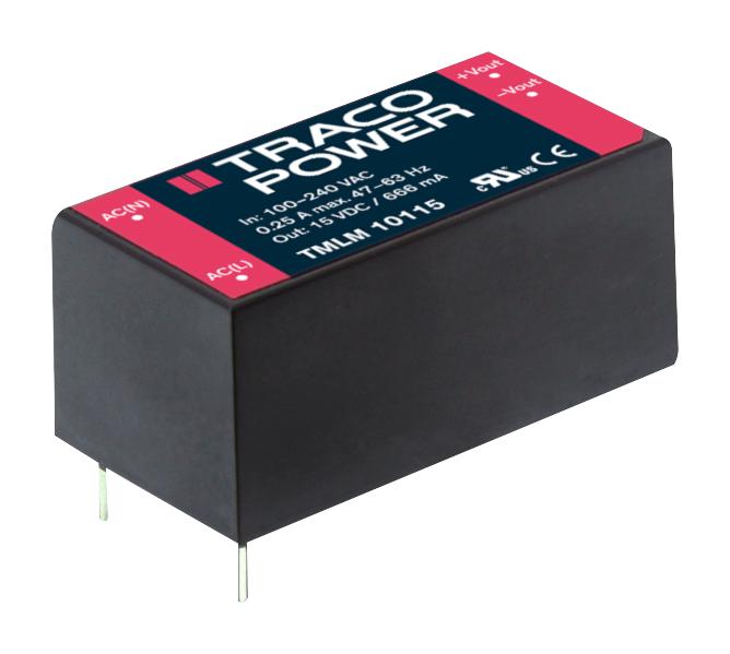 TMLM 04253 PSU, PCB MOUNT, 4W, 2 OUTPUT TRACO POWER
