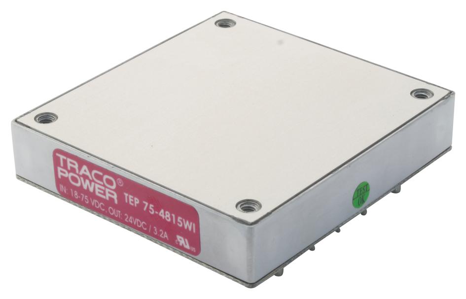 TEP 75-4815WI CONVERTER, DC DC, 75W, 24V, 3.2A TRACO POWER