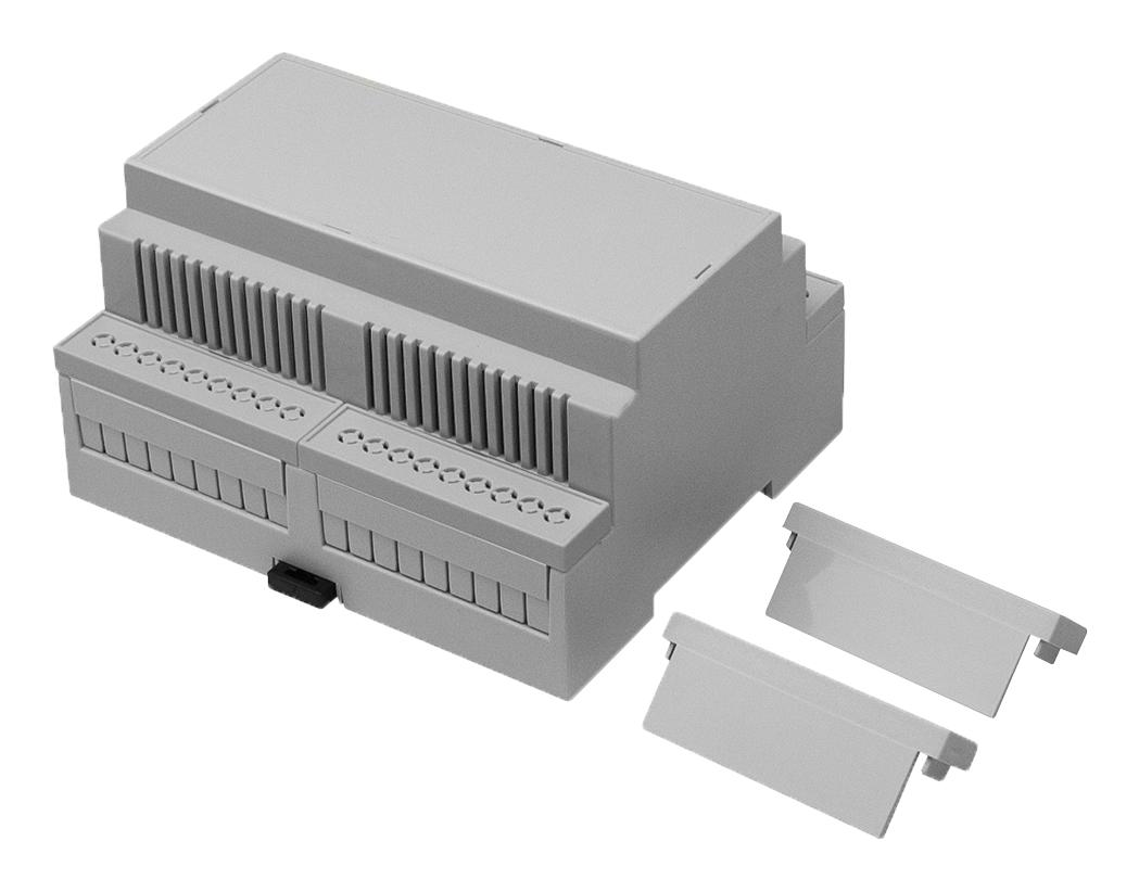 CNMB/6V/KIT ENCLOSURE, DIN RAIL, VENTED, M6, KIT CAMDENBOSS