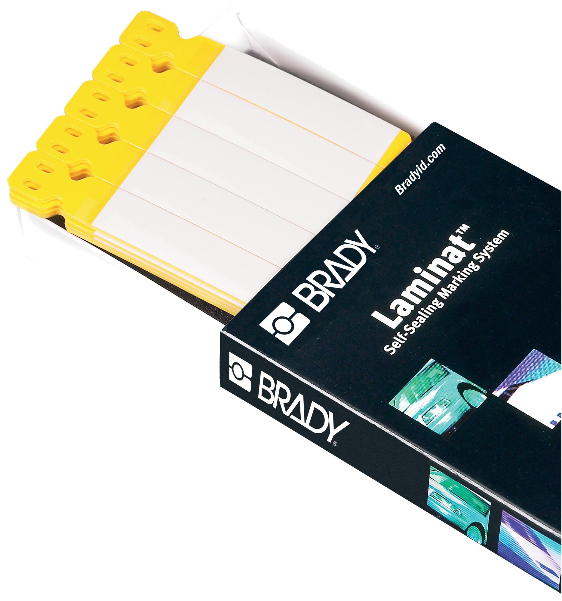 LC-103X15-B7644 CARRIER, LABEL, YEL, 103MM, PK100 BRADY
