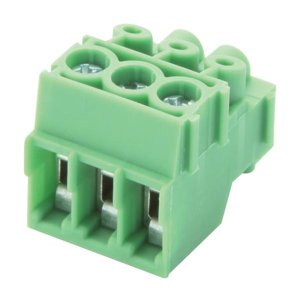 PT 1,5/3-PVH-3.5 TERMINAL BLOCK, PLUGGABLE, 3POS, 16AWG PHOENIX CONTACT