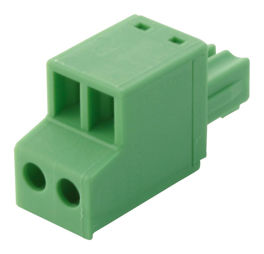 FRONT-MC1,5/2-ST-3,81 TERMINAL BLOCK, PLUGGABLE, 2POS, 16AWG PHOENIX CONTACT