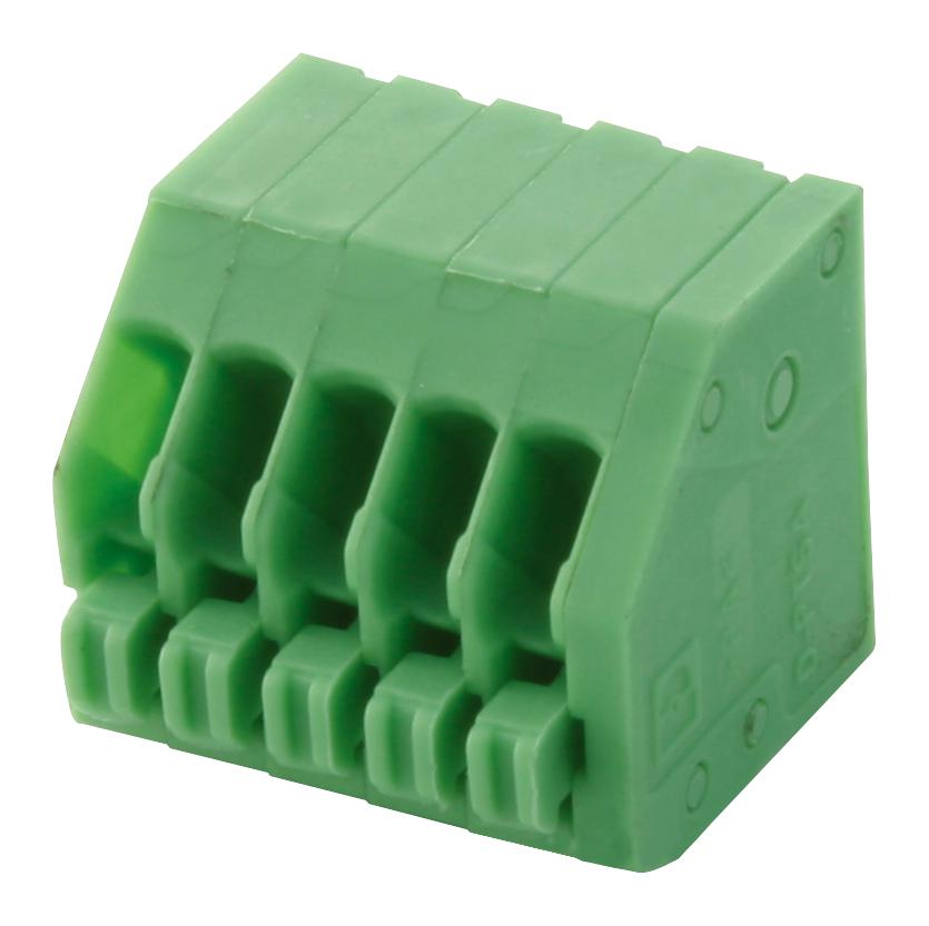PTSA0,5/ 5-2,5-Z TERMINAL BLOCK, WIRE TO BRD, 5POS, 20AWG PHOENIX CONTACT