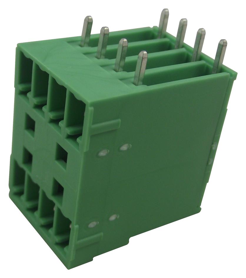 MCD 1,5/ 4-G1-3,81 HEADER, PCB, DOUBLE, 3.81MM, 4WAY PHOENIX CONTACT