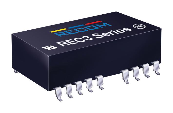 REC3-2415SRWZ/H4/A DC-DC CONV, MEDICAL, 15V, 0.2A RECOM POWER